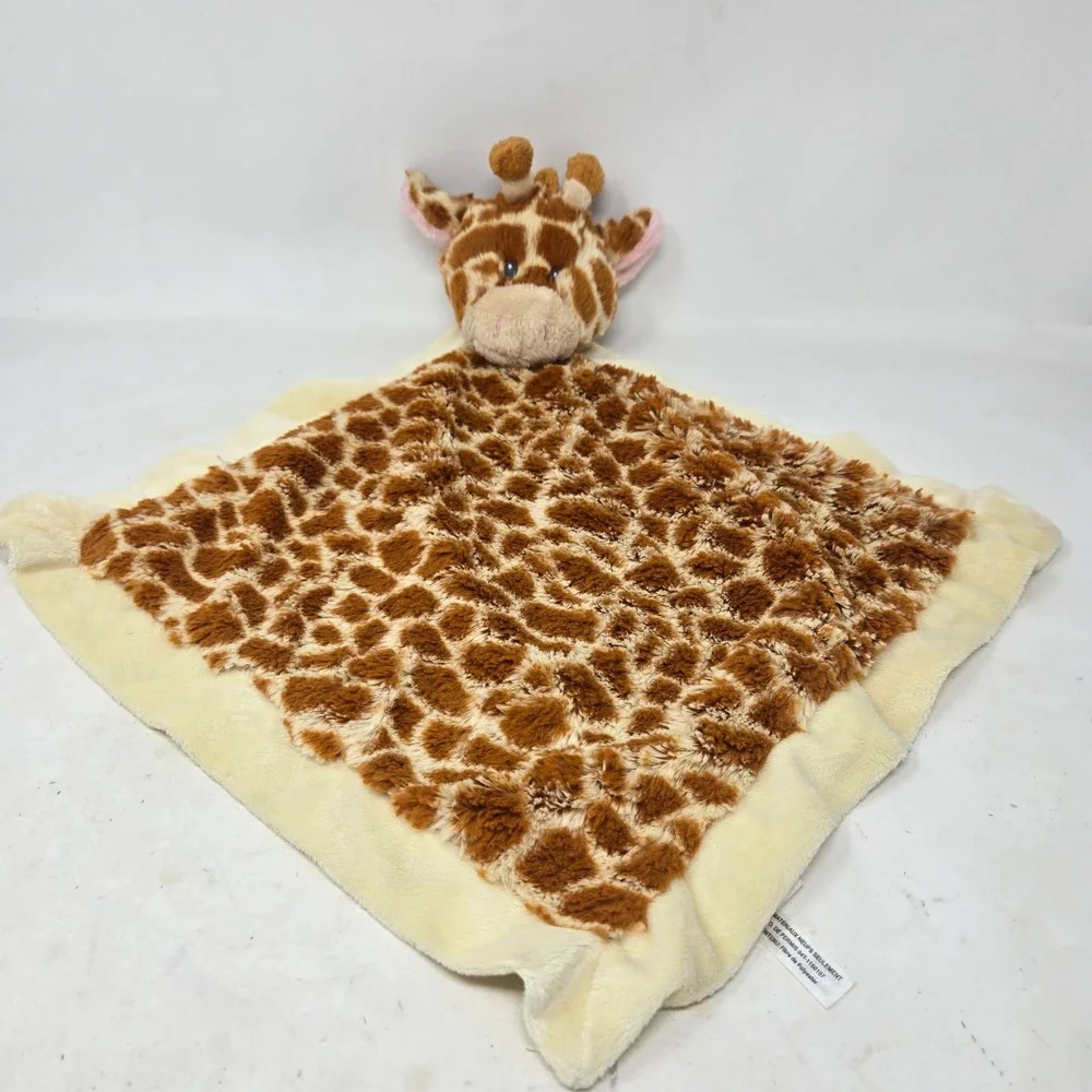 Baby Ganz Jamie Giraffe Mini Blankie Security Blanket Lovey BG2976 Plush Brown